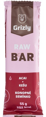 GRIZLY RAW Bar 55 g mango-makadam-čierne ríbezle