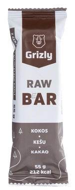 GRIZLY RAW Bar 55 g mango-makadam-čierne ríbezle