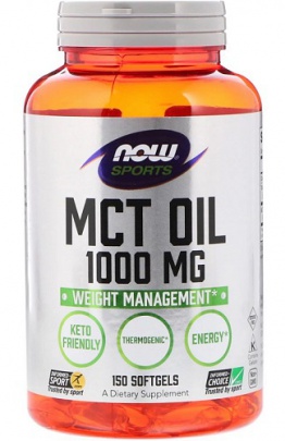 Now Foods MCT Oil 1000mg 150 kapsúl PREŠLA DMT