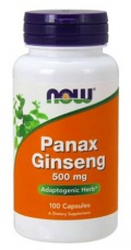 Now Foods Panax Ginseng (ženšen pravý) 500 mg 100 kapsúl