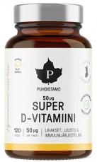Puhdistamo Super Vitamin D 2000iu 120 kapsúl