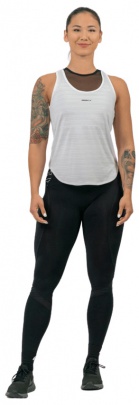 Nebbia FIT Activewear tielko “Airy” s reflexným logom 439 biela XS