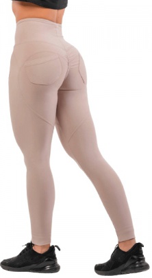 Nebbia Lifting Effect Bubble Butt legíny s vysokým pasem 587 béžová - L