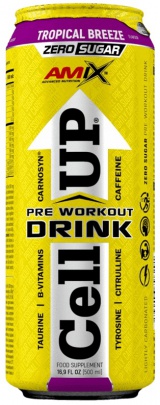 Amix CellUp Preworkout drink 500 ml - Pepino-Apple (jablko)