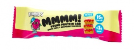 Yummo's Mmmm! Vegan Protein Bars 55 g - biela čokoláda/malina