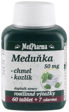 MedPharma Medovka 50 mg + chmeľ + valeriána 67 tabliet
