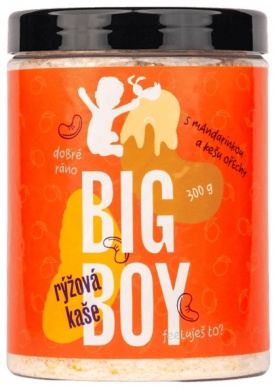 Big Boy Ryžová kaša 300 g - S mandarínkou a kešu orechy PREŠLA DMT 29.11.2023