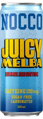 Nocco BCAA 330 ml - Juicy Melba - broskyňa (sycený)