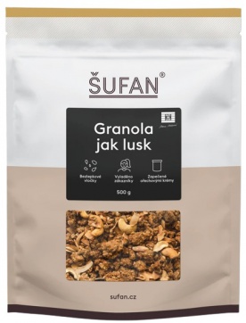 Šufan Granola 375 g - pekanové orechy s javorovým sirupom