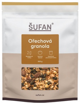 Šufan Granola 375 g - pekanové orechy s javorovým sirupom