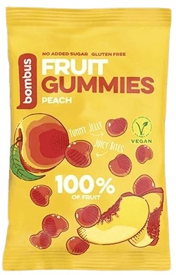 Bombus Fruit Gummies 35 g - broskyňa