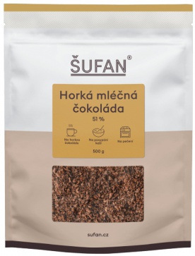 Šufan čokoláda 500 g - tmavá čokoláda