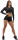 Nebbia Intense Dámsky Crop top s dlhým rukávom 839 gold - XS