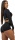 Nebbia Intense Dámsky Crop top s dlhým rukávom 839 gold - XS