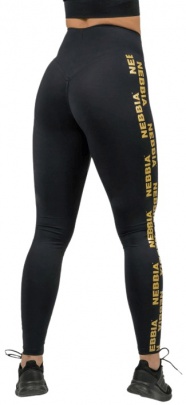 Nebbia Intense Dámske legíny s vysokým pásom Iconic 834 gold - M