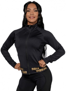 Nebbia Intense Dámska mikina so zipsom warm-up 833 gold - L
