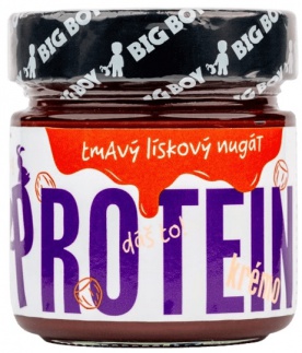 Big Boy Protein Kremo Dark Nougat - Tmavý proteínový krém s lieskovými orechmi 220 g PREŠLA DMT 10.4.2025