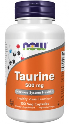 Now Foods Taurine 500mg 100 kapsúl