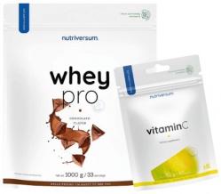 Nutriversum Whey Protein Pro 1000 g + Vitamin C 30 tabliet ZADARMO