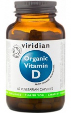 Viridian Vitamín D 60 kapsúl organic PREŠLA DMT 16.4.2024