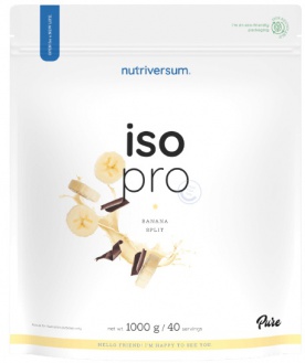Nutriversum Iso Pro Protein 1000 g - biela čokoláda/jahoda