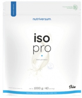 Nutriversum Iso Pro Protein 1000 g - biela čokoláda/jahoda