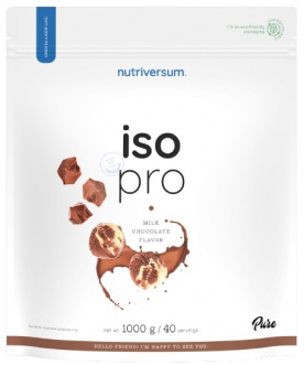 Nutriversum Iso Pro Protein 1000 g - biela čokoláda/jahoda