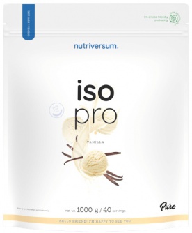 Nutriversum Iso Pro Protein 1000 g - biela čokoláda/jahoda