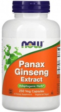 Now Foods Panax Ginseng Extract (ženšen pravý) 250 kapsúl