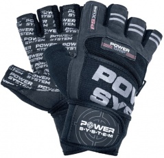 Power System Fitness rukavice POWER GRIP čierna