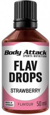 Body Attack Flav Drops 50 ml - Jahoda