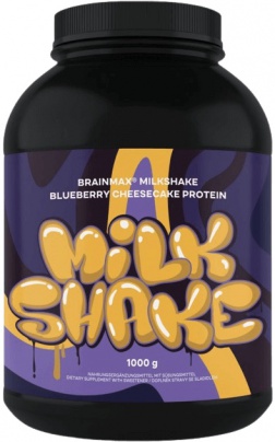 BrainMax Milkshake Protein 1000 g - čučoriedkový cheesecake VÝPREDAJ 30.9.2024