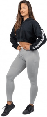 Nebbia Legíny s vysokým pásom Leg day goals 248 šedá - S