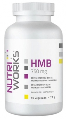 NutriWorks HMB 750mg 90 kapsúl