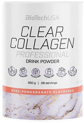 BiotechUSA Clear Collagen Professional 350 g - ruža/granátové jablko