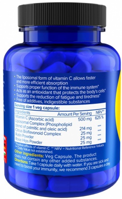 NATIOS Vitamin C Liposomální 500 mg 60 kapsúl
