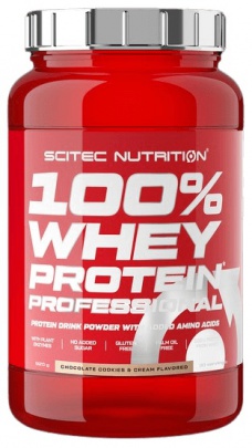 Scitec 100% Whey Protein Professional 920 g – jahoda/biela čokoláda