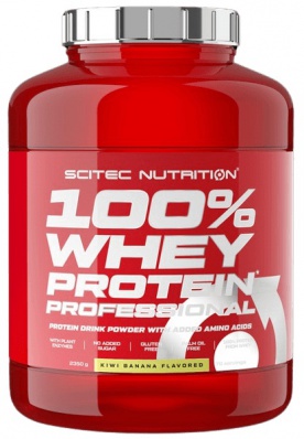 Scitec 100% Whey Protein Professional 2350 g - jahoda/biela čokoláda