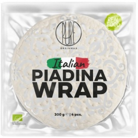 BrainMax Pure Piadina Wrap BIO 4 ks BIO tortila z Itálie PREŠLA DMT 16.10.2023