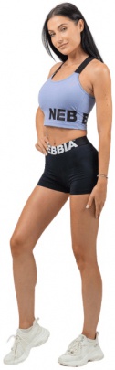 Nebbia Fitness šortky s vysokým pásom GLUTE PUMP 240 čierna