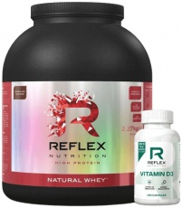 Reflex Natural Whey 2,27 kg + Vitamin D3 100 kapslí ZADARMO
