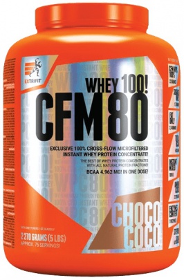 Extrifit CFM Instant Whey 80 2270 g - biely jogurt