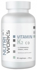 NutriWorks Vitamin K2 C D 90 kapsúl