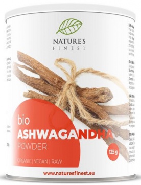 Nature's Finest Ashwagandha Powder BIO 125 g VÝPREDAJ 11.4.2025