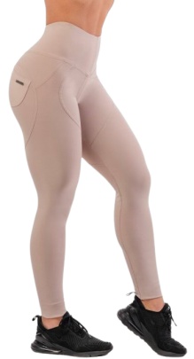 Nebbia Lifting Effect Bubble Butt legíny s vysokým pasem 587 béžová - L