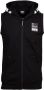 Gorilla Wear Pánska mikina bez rukávov Milwaukee S/L na zips Čierna
