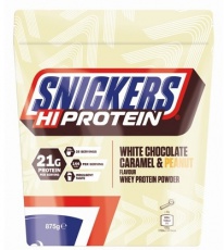 Mars Protein Snickers HiProtein Powder 875g - biela čokoláda caramel & arašidy VÝPREDAJ (POŠK.OBAL)