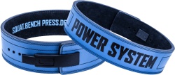 POWER SYSTEM Fitness opasek s přezkou Full Power modrý