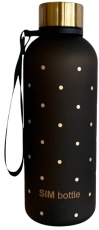 SIM bottle Tritanová fľaša 650ml - čierna s bodkami (Limitovaná edícia)