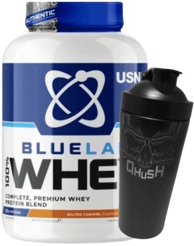 USN Bluelab 100% Whey Premium Protein 2000 g - čokoláda + USN Šejkr Steel Qhush 750 ml  ZADARMO